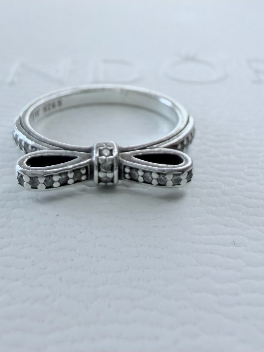 Pandora Silver Bow Ring - Women Jewelry